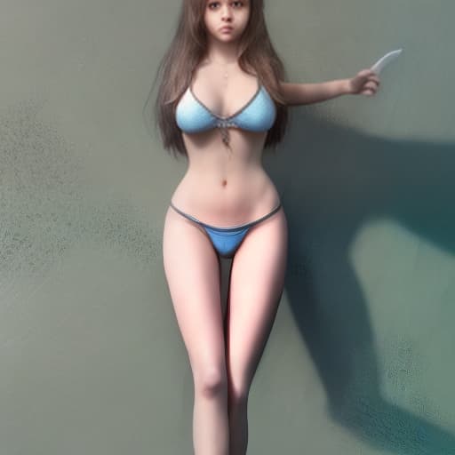 redshift style Mila Azul, full body, hyper realistic and detailed face, perfect body