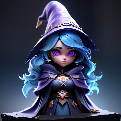  A witch in a cloak, with blue hair, vivid purple eyes, in a blue royal mantle with a hood., (Extremely Detailed Oil Painting:1.2), glow effects, godrays, Hand drawn, render, 8k, octane render, cinema 4d, blender, dark, atmospheric 4k ultra detailed, cinematic sensual, Sharp focus, humorous illustration, big depth of field, Masterpiece, colors, 3d octane render, 4k, concept art, trending on artstation, hyperrealistic, Vivid colors, extremely detailed CG unity 8k wallpaper, trending on ArtStation, trending on CGSociety, Intricate, High Detail, dramatic hyperrealistic, full body, detailed clothing, highly detailed, cinematic lighting, stunningly beautiful, intricate, sharp focus, f/1. 8, 85mm, (centered image composition), (professionally color graded), ((bright soft diffused light)), volumetric fog, trending on instagram, trending on tumblr, HDR 4K, 8K