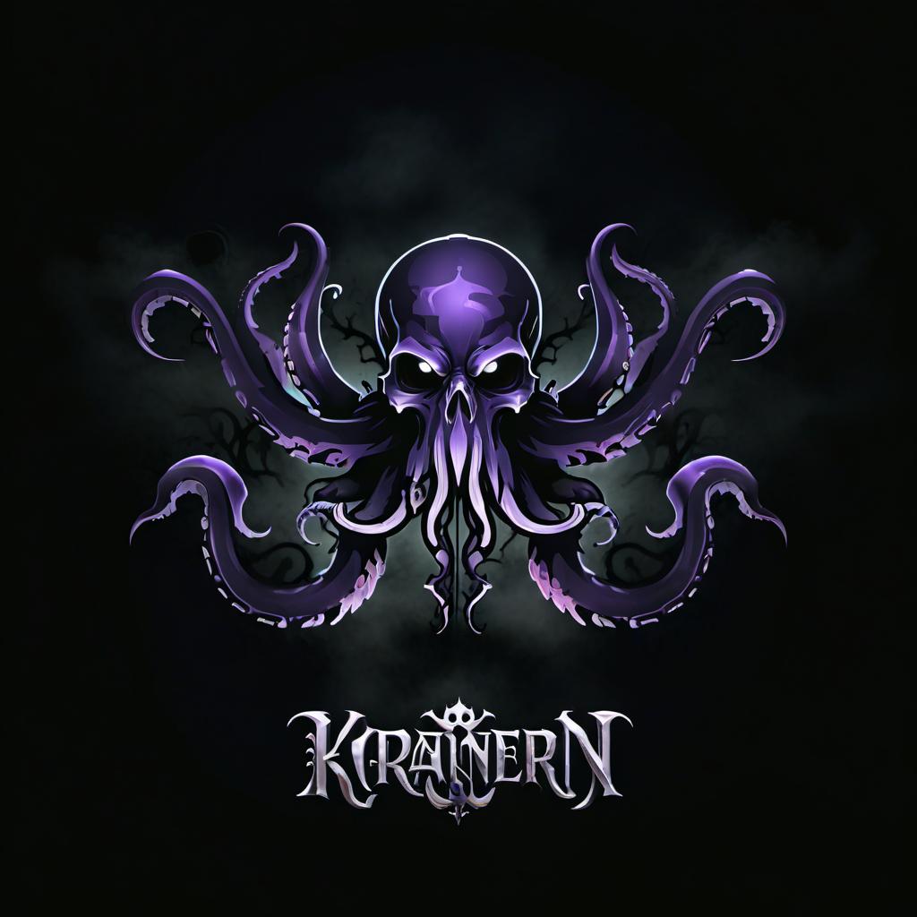  macabre style beautiful logo with kraken craft . dark, gothic, grim, haunting, highly detailed, logo hyperrealistic, full body, detailed clothing, highly detailed, cinematic lighting, stunningly beautiful, intricate, sharp focus, f/1. 8, 85mm, (centered image composition), (professionally color graded), ((bright soft diffused light)), volumetric fog, trending on instagram, trending on tumblr, HDR 4K, 8K