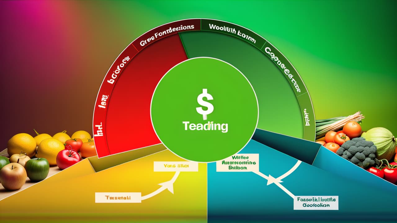  a balanced pie chart divided into three sections: necessities in green, wants in blue, and savings in yellow. surrounding the chart, depict icons of groceries, entertainment, and a piggy bank symbolizing financial management. hyperrealistic, full body, detailed clothing, highly detailed, cinematic lighting, stunningly beautiful, intricate, sharp focus, f/1. 8, 85mm, (centered image composition), (professionally color graded), ((bright soft diffused light)), volumetric fog, trending on instagram, trending on tumblr, HDR 4K, 8K