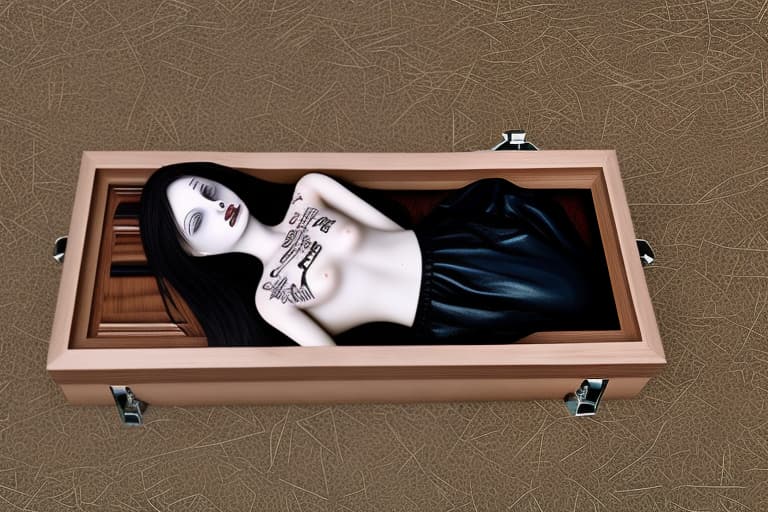  Dead girl in casket