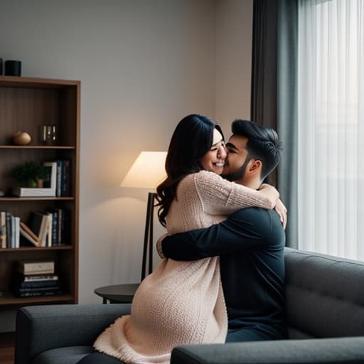  a big cat hugs a cute girl in the living room,kyoto hyperrealistic, full body, detailed clothing, highly detailed, cinematic lighting, stunningly beautiful, intricate, sharp focus, f/1. 8, 85mm, (centered image composition), (professionally color graded), ((bright soft diffused light)), volumetric fog, trending on instagram, trending on tumblr, HDR 4K, 8K