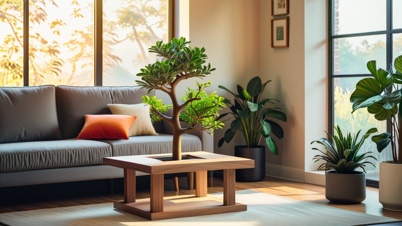  a sleek, minimalist cat tree in natural wood, adorned with plush, neutral toned fabric cushions, set beside a modern, geometric couch in a bright, airy living room with large windows and indoor plants. hyperrealistic, full body, detailed clothing, highly detailed, cinematic lighting, stunningly beautiful, intricate, sharp focus, f/1. 8, 85mm, (centered image composition), (professionally color graded), ((bright soft diffused light)), volumetric fog, trending on instagram, trending on tumblr, HDR 4K, 8K