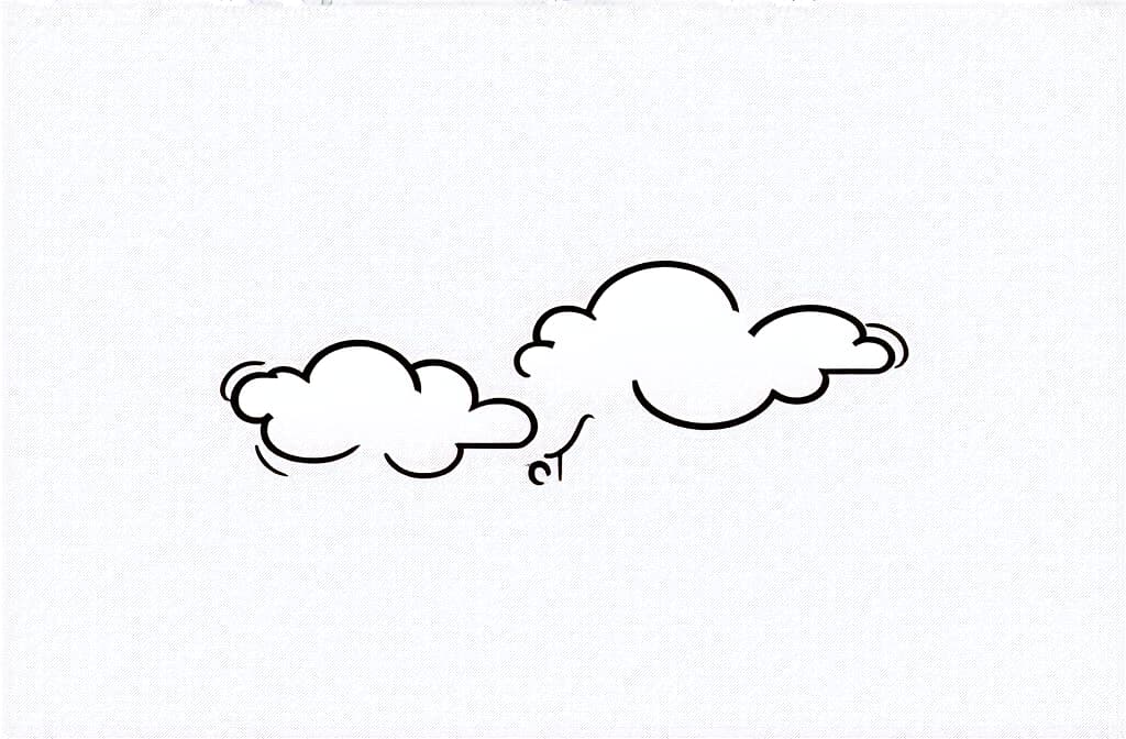  contour, very simple image in one unbroken black ink line, single line of plane among clouds in sky, logo on white background ar 3:2 using a single continuous black line ink brushon white background, drawing should be created without lifting the pen, recognizable features of plane among clouds in sky, logo on white background ar 3:2 in one unbroken line