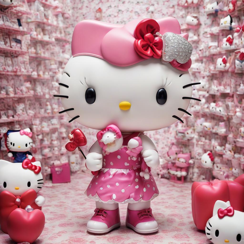  the character of hello kitty is very angry.