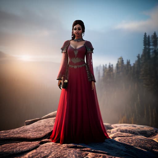 redshift style good book hyperrealistic, full body, detailed clothing, highly detailed, cinematic lighting, stunningly beautiful, intricate, sharp focus, f/1. 8, 85mm, (centered image composition), (professionally color graded), ((bright soft diffused light)), volumetric fog, trending on instagram, trending on tumblr, HDR 4K, 8K