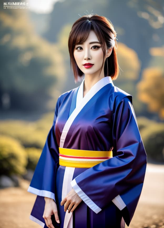  8k,masterpiece,Japanese woman, hanbok,beautiful face, high quality, shoot from front,full body,Korean national flag hyperrealistic, full body, detailed clothing, highly detailed, cinematic lighting, stunningly beautiful, intricate, sharp focus, f/1. 8, 85mm, (centered image composition), (professionally color graded), ((bright soft diffused light)), volumetric fog, trending on instagram, trending on tumblr, HDR 4K, 8K