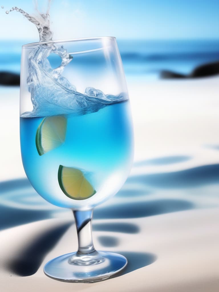  super detail,{((azure sea,white sand beach))(wine glass: close up)(clear soda water in wine glass: 1.5)(soda water bouncing in glass: 1.4)bursting summer soda water},high resolution,absurd,adopted,