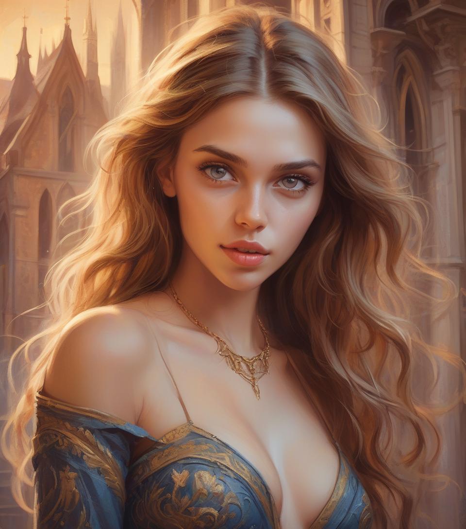  concept art an ultra hot gorgeous european woman. age 23. high quality, highly detailed, illustration, impasto, canvas, oil painting, fantasy, . digital artwork, illustrative, painterly, matte painting, highly detailed