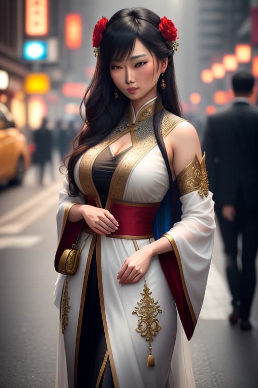  Asian,girl,Full Body hyperrealistic, full body, detailed clothing, highly detailed, cinematic lighting, stunningly beautiful, intricate, sharp focus, f/1. 8, 85mm, (centered image composition), (professionally color graded), ((bright soft diffused light)), volumetric fog, trending on instagram, trending on tumblr, HDR 4K, 8K