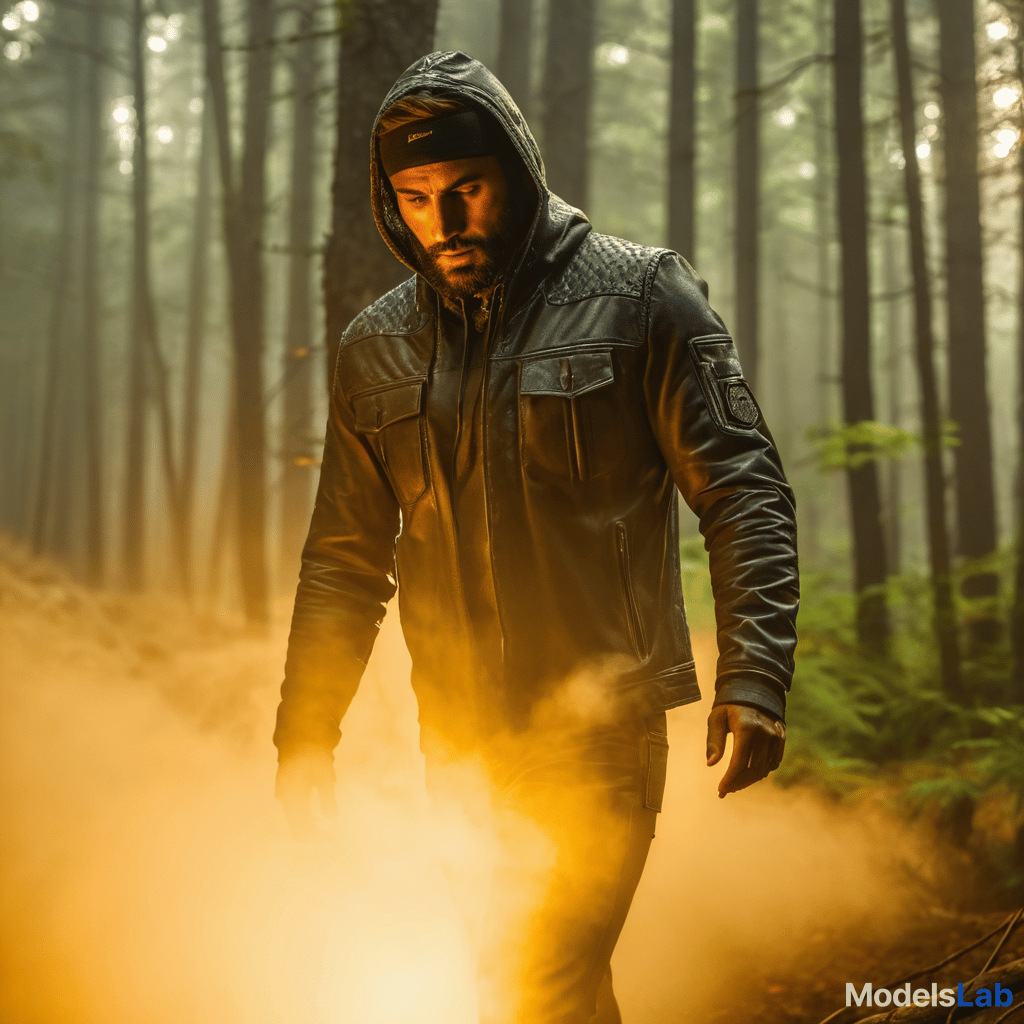  make it on forest hyperrealistic, full body, detailed clothing, highly detailed, cinematic lighting, stunningly beautiful, intricate, sharp focus, f/1. 8, 85mm, (centered image composition), (professionally color graded), ((bright soft diffused light)), volumetric fog, trending on instagram, trending on tumblr, HDR 4K, 8K