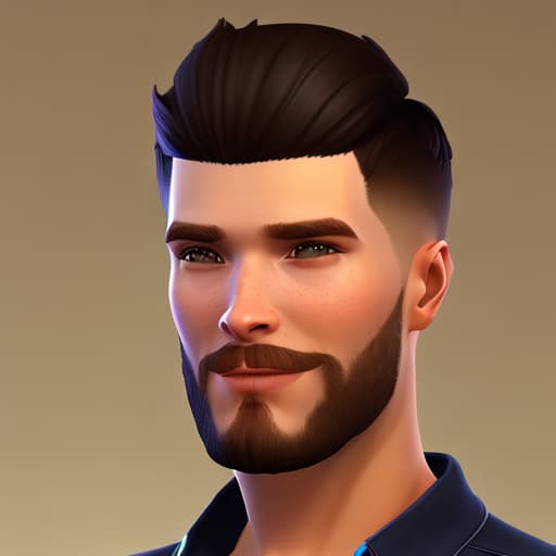 portrait+ style Sims 4 LGBT queer blonde hunk dude face