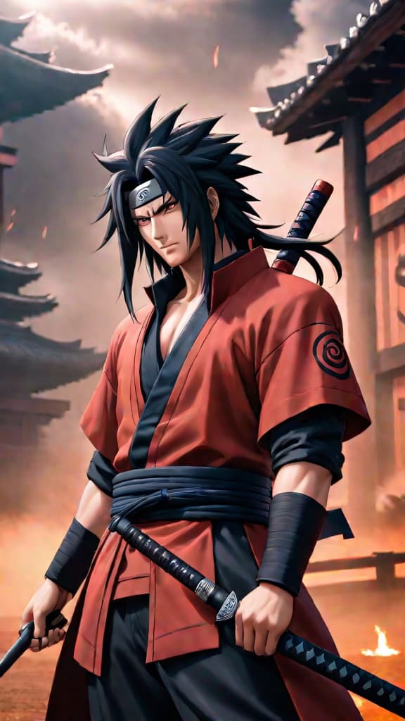  anime art: depict madara uchiha's limbo clones, invisible and powerful, overwhelming the battlefield in naruto shippuden. hyperrealistic, full body, detailed clothing, highly detailed, cinematic lighting, stunningly beautiful, intricate, sharp focus, f/1. 8, 85mm, (centered image composition), (professionally color graded), ((bright soft diffused light)), volumetric fog, trending on instagram, trending on tumblr, HDR 4K, 8K