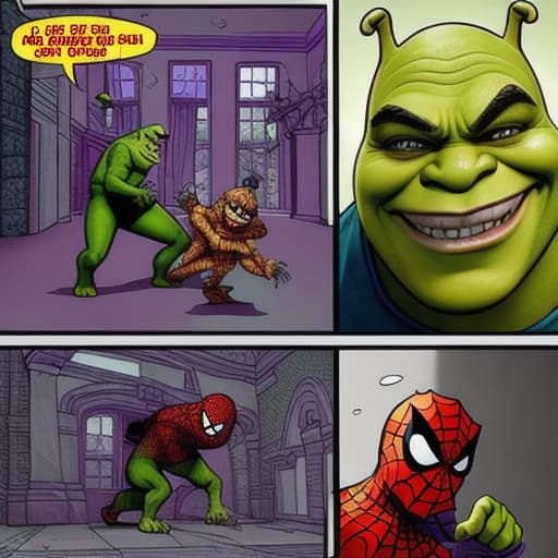  Shrek vs junkie Spider-Man Chaos and terror