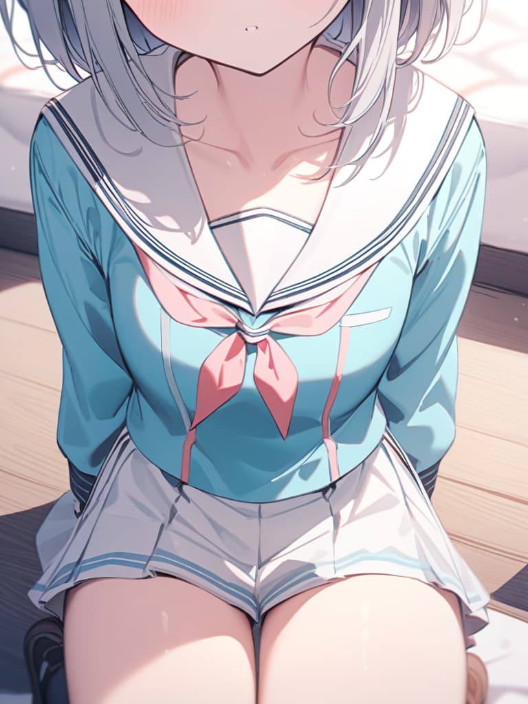  pastel color, light color, sailor suit, mini , , masterpiece, best quality,8k,ultra detailed,high resolution,an extremely delicate and beautiful,hyper detail