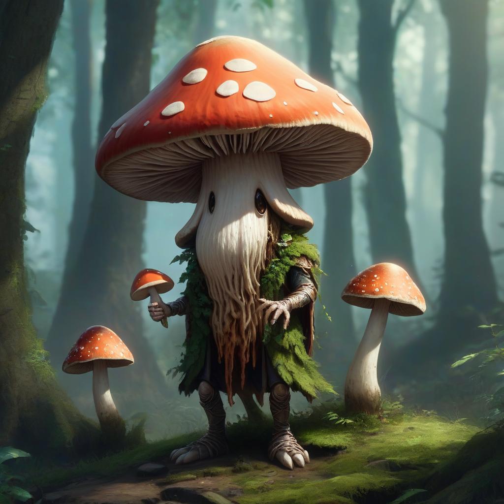  humanoid mushroom, druid, hkmagic