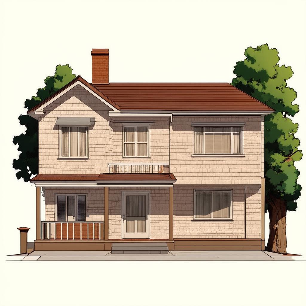  flat illustration, flaticon, (illustration:1.15), architectural sketch of a house, [cory loftis, strobist, pascal campion :: 0.2]