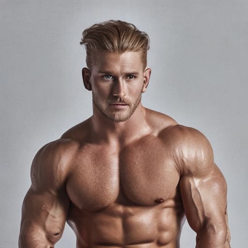 portrait+ style Hercules actor blonde hunk dude face