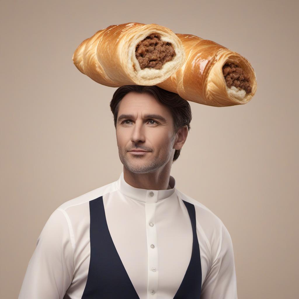  a greggs sausage roll if it was a real man, profile image style