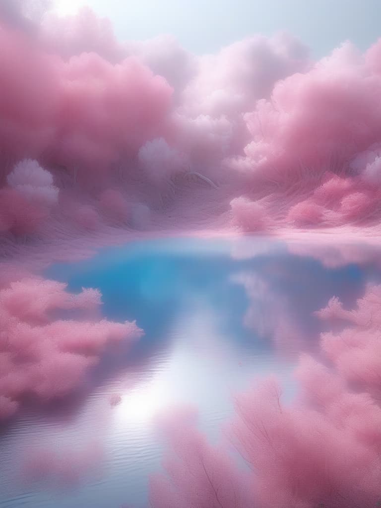  pink lake, masterpiece, best quality,8k,ultra detailed,high resolution,an extremely delicate and beautiful,hyper detail