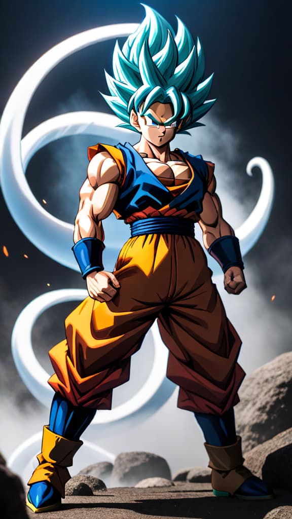  anime art of a saiyan from dragon ball holding their tail in pain, depicting the price of their power hyperrealistic, full body, detailed clothing, highly detailed, cinematic lighting, stunningly beautiful, intricate, sharp focus, f/1. 8, 85mm, (centered image composition), (professionally color graded), ((bright soft diffused light)), volumetric fog, trending on instagram, trending on tumblr, HDR 4K, 8K