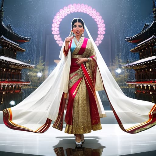  Best of lata mangeshkar Apply the Following Styles Japonisme hyperrealistic, full body, detailed clothing, highly detailed, cinematic lighting, stunningly beautiful, intricate, sharp focus, f/1. 8, 85mm, (centered image composition), (professionally color graded), ((bright soft diffused light)), volumetric fog, trending on instagram, trending on tumblr, HDR 4K, 8K