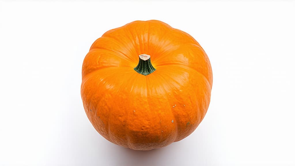  pumpkin top view on white background ar 16:9 {prompt}, maximum details