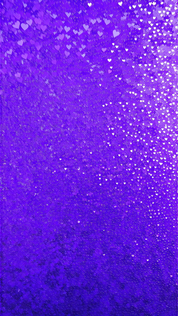  purple heart confetti set on purple confetti background. valentine's day ar 9:16 {prompt}, maximum details