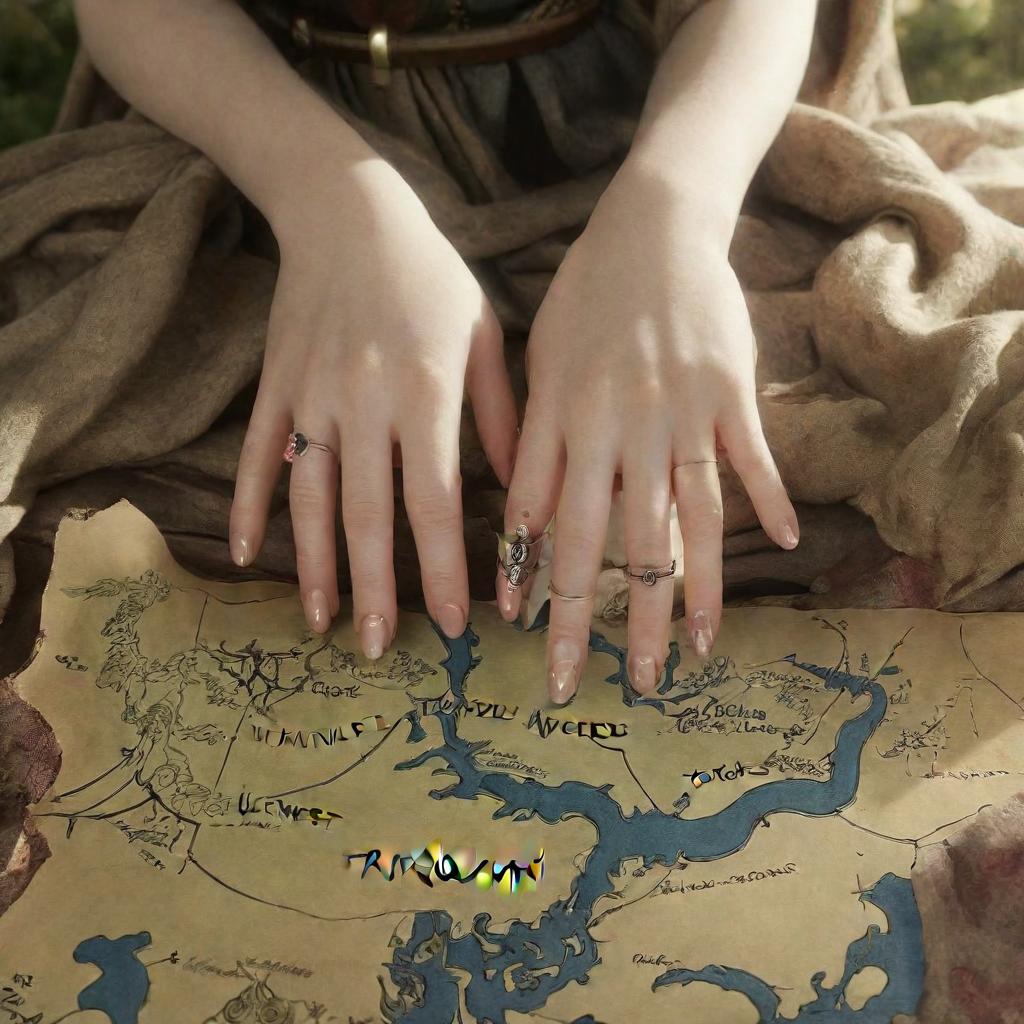  girl tolkien's universe, perfect hands