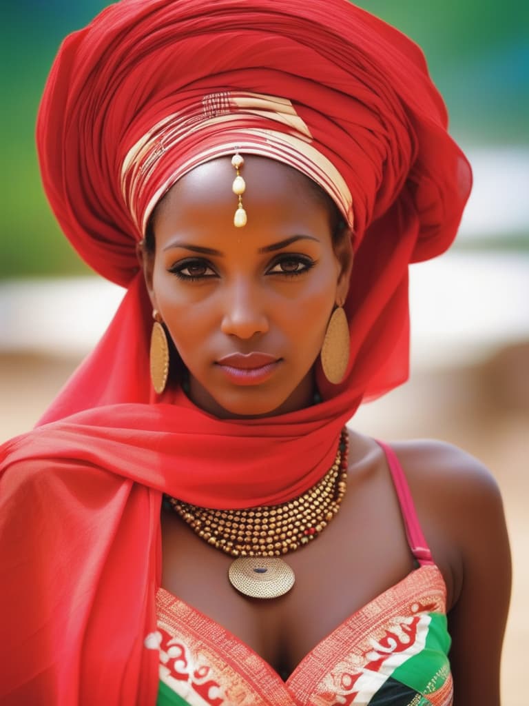  portrit of a beautiful djibouti woman