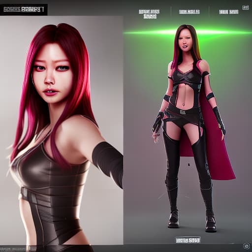 redshift style Jennie Kim as Gamora