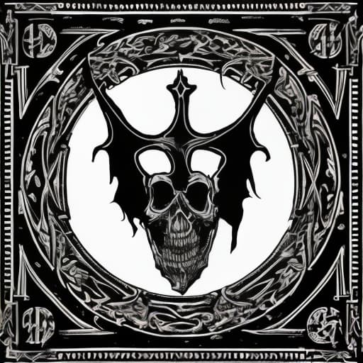 dvarchmodern a black and whiteinscription of a death metal band logo. the logo is for a band called "internal manifest". the logo features a gothic,art nouveau, and caligraphic style, inscription in the center "internal manifest" . leters only. no skulls