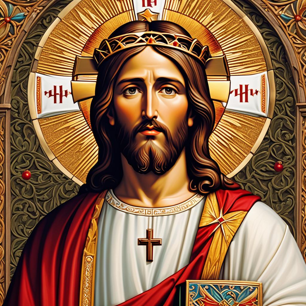  jesus christ king photo realistic, highly intricate and detailed, masterpiece, ultra high res,photography,8k resolution