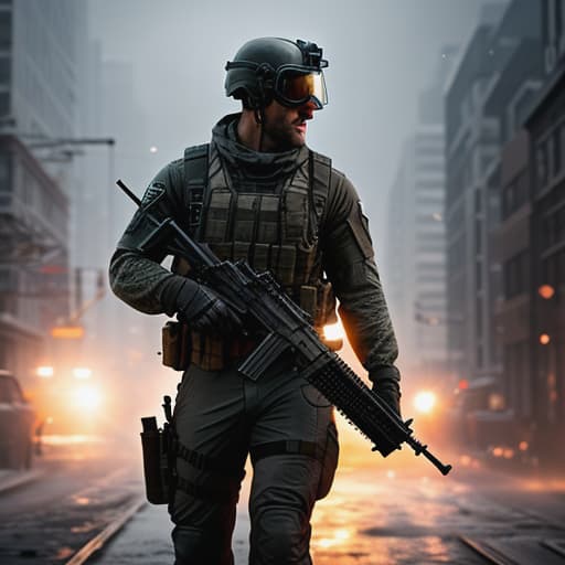  call of duty players gets mad hyperrealistic, full body, detailed clothing, highly detailed, cinematic lighting, stunningly beautiful, intricate, sharp focus, f/1. 8, 85mm, (centered image composition), (professionally color graded), ((bright soft diffused light)), volumetric fog, trending on instagram, trending on tumblr, HDR 4K, 8K