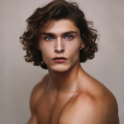 portrait+ style Czech Republic twink brunette hunk dude face