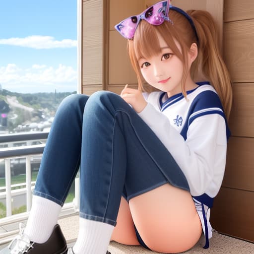  パンツ姿の女の子 女の子 かわいい