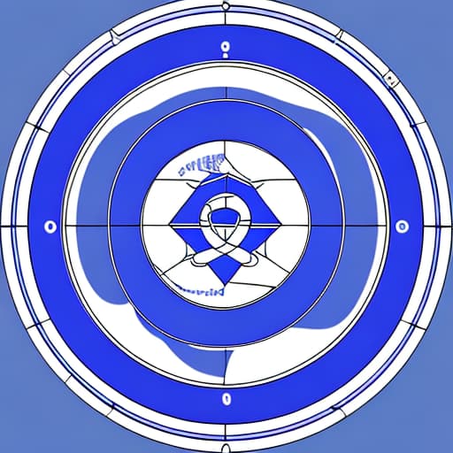  A modern hospital logo wherein the logo is circle inside it, it has an pentagon shape line. In the middle it has a "1" and stethoscope that is coiled up on the number 1 like it symbolizes a snake in medicine but in stethoscope version. The name of our hospital is "One-Lab Medical Hospital" make it color blue to purple gradient.