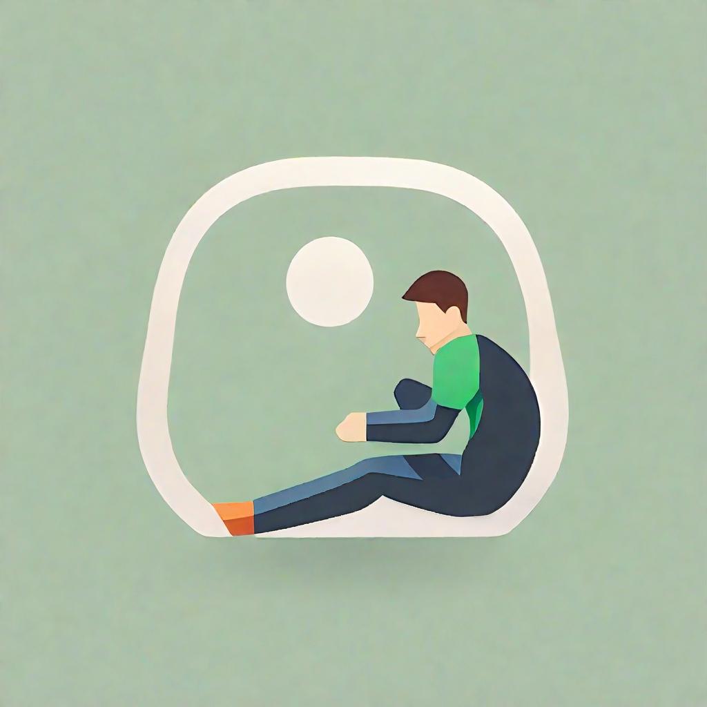  app icon of crouching man