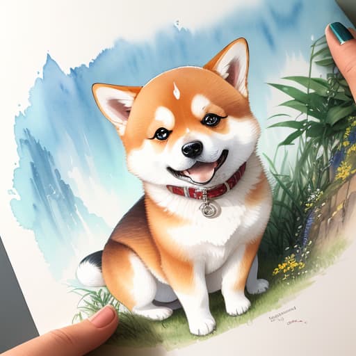  Ultra detailed watercolor illustration of a adorable shiba puppy, in white background, cute funny gerl, Watercolor, trending on artstation, sharp focus, studio photo, intricate details, highly detailed, by greg rutkowski, Watercolor, trending on artstation, sharp focus, studio photo, intricate details, highly detailed, by greg rutkowski, Watercolor, trending on artstation, sharp focus, studio photo, intricate details, highly detailed, by greg rutkowski