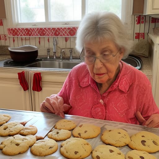  grandma makes cookies