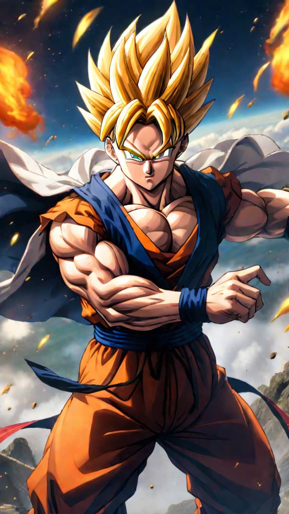  anime art: gohan's power fading post cell saga due to focusing on academics over training. hyperrealistic, full body, detailed clothing, highly detailed, cinematic lighting, stunningly beautiful, intricate, sharp focus, f/1. 8, 85mm, (centered image composition), (professionally color graded), ((bright soft diffused light)), volumetric fog, trending on instagram, trending on tumblr, HDR 4K, 8K