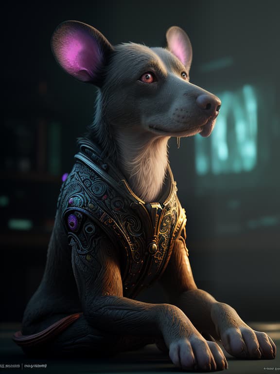  the big eared beggar dog, hanting, (extremely detailed oil painting:1.2), glow effects, godrays, hand drawn, render, 8k, octane render, cinema 4d, blender, dark, atmospheric 4k ultra detailed, cinematic sensual, sharp focus, humorous illustration, big depth of field, masterpiece, colors, 3d octane render, 4k, concept art, trending on artstation, hyperrealistic, vivid colors, extremely detailed cg unity 8k wallpaper, trending on artstation, trending on cgsociety, intricate, high detail, dramatic