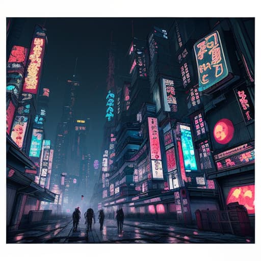  okami night city cyberpunk style