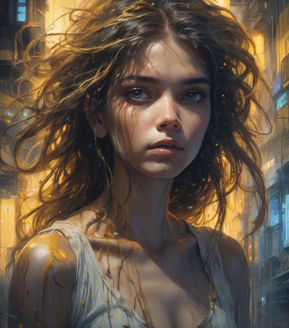  artwork, hyper realistic surreal and fantastic composition perfect and dynamic digital painting, portrait of anna sawai, messy hair, black light atmosphere, style jose royo, boris vallejo, carne griffiths, wadim kashin, harrison fisher, brian froud and jeremy mann, epic setting, black light show, varying styles of steadman, hanuka, klimt, bell, hobbie, newton, greg rutkowski, atmospheric, art station trend, artgerm, deviant art, octane, masterpiece, complex art, details intricate, matte painting movie poster, golden ratio, trending on cgsociety, incredibly detailed and incredibly beautiful