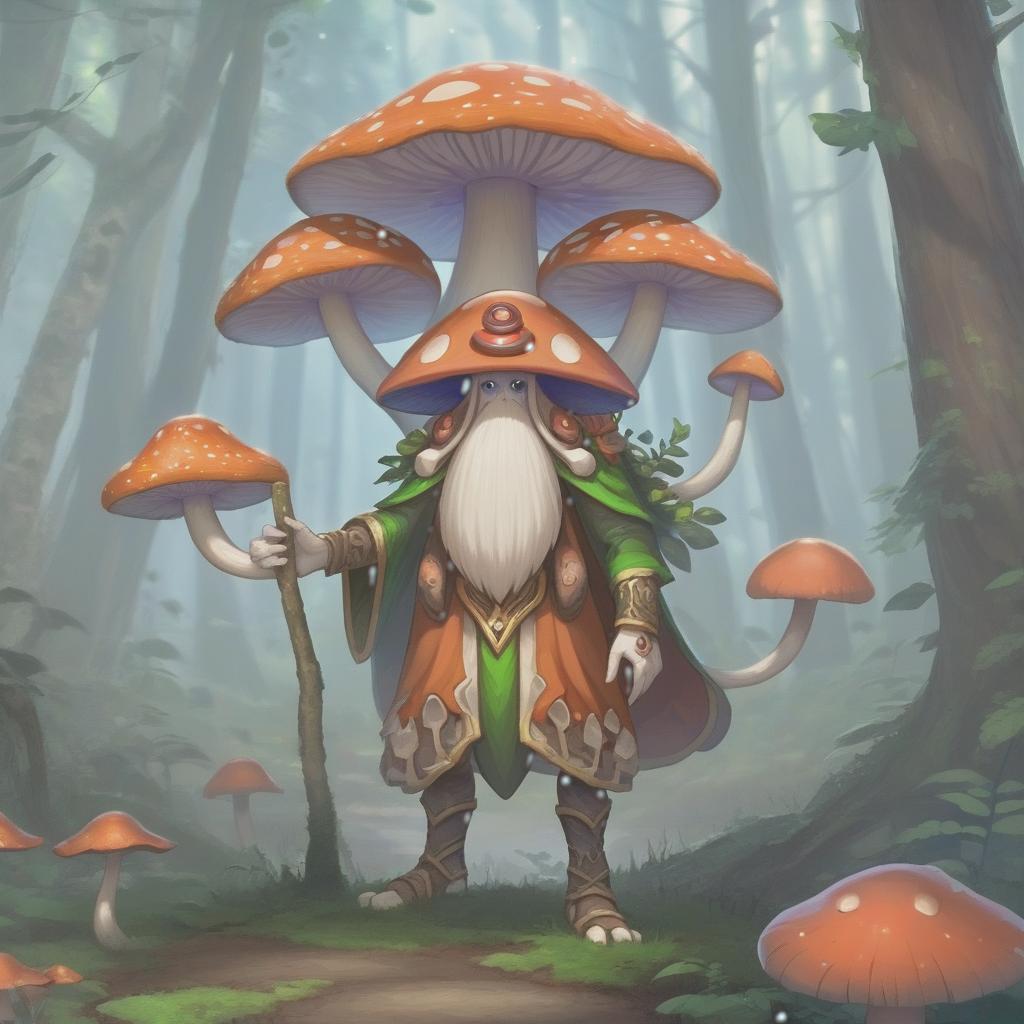  humanoid mushroom, druid, hkmagic