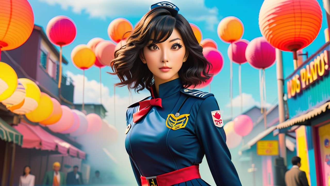  create a vibrant scene showcasing a collection of iconic anime uniforms, including a sailor suit, a mecha pilot suit, and a shinigami outfit, arranged artistically on display against a colorful, dynamic background. hyperrealistic, full body, detailed clothing, highly detailed, cinematic lighting, stunningly beautiful, intricate, sharp focus, f/1. 8, 85mm, (centered image composition), (professionally color graded), ((bright soft diffused light)), volumetric fog, trending on instagram, trending on tumblr, HDR 4K, 8K