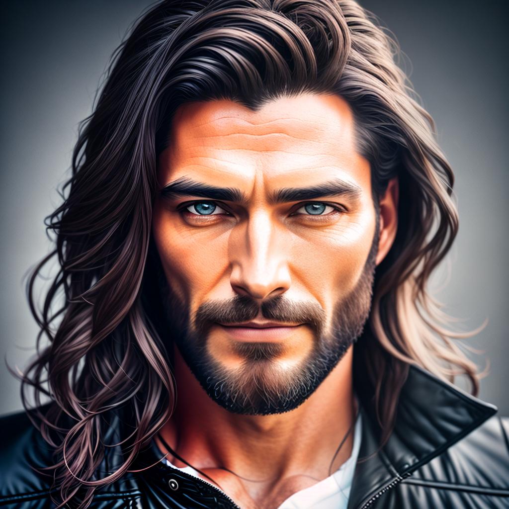  a Jesus Christ, handsome, gorgeous face, show by 8k, his eyes and a face looking on camera lens, realistic portrait hyperrealistic, full body, detailed clothing, highly detailed, cinematic lighting, stunningly beautiful, intricate, sharp focus, f/1. 8, 85mm, (centered image composition), (professionally color graded), ((bright soft diffused light)), volumetric fog, trending on instagram, trending on tumblr, HDR 4K, 8K