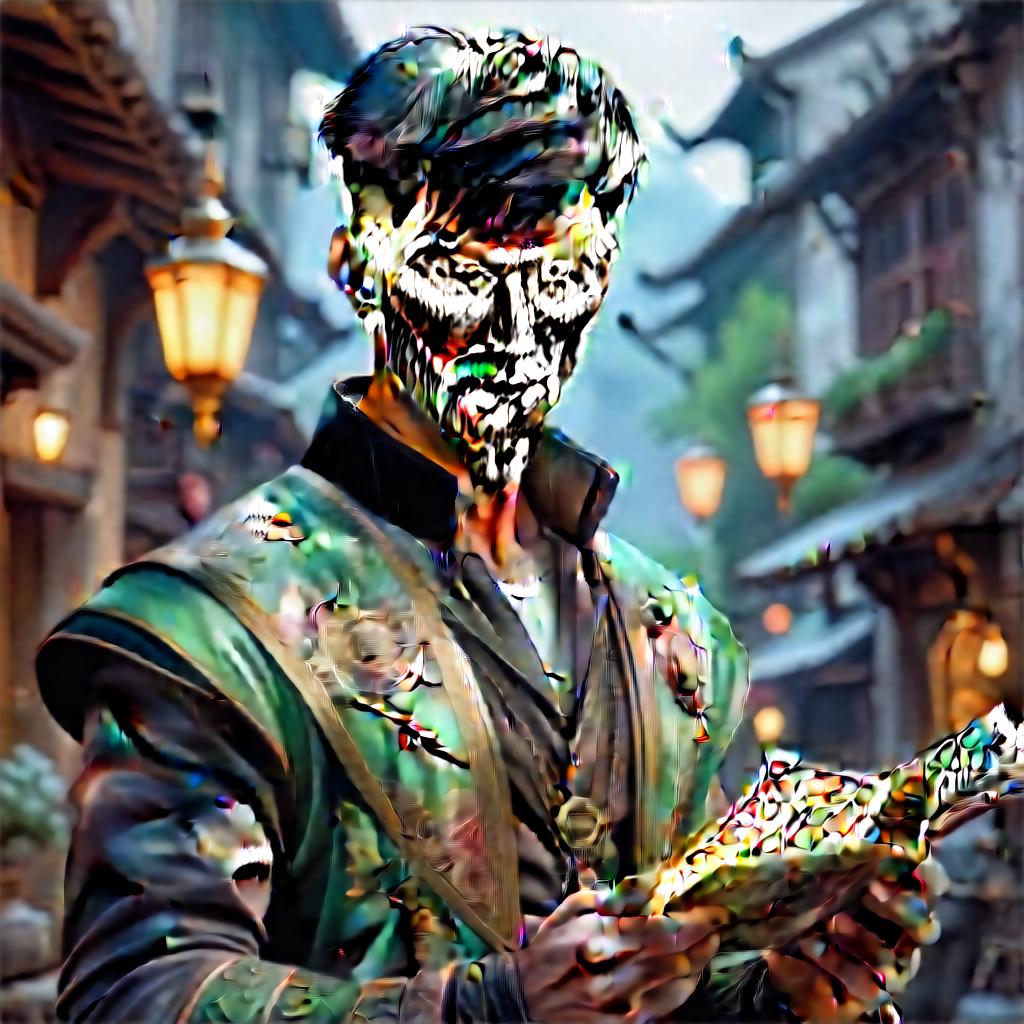  a man of european looks, with a black short haircut, with a gamble of maps in his hands, all growth in fantasy, hkmagic hyperrealistic, full body, detailed clothing, highly detailed, cinematic lighting, stunningly beautiful, intricate, sharp focus, f/1. 8, 85mm, (centered image composition), (professionally color graded), ((bright soft diffused light)), volumetric fog, trending on instagram, trending on tumblr, HDR 4K, 8K