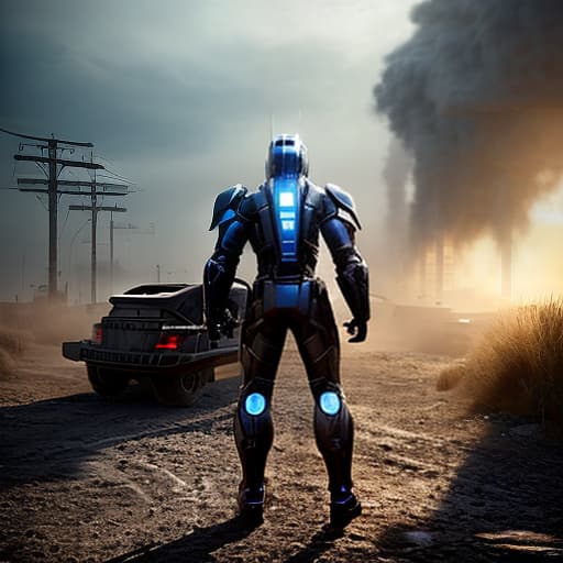 redshift style Draw a war machine suit in black color with thin red stripes hyperrealistic, full body, detailed clothing, highly detailed, cinematic lighting, stunningly beautiful, intricate, sharp focus, f/1. 8, 85mm, (centered image composition), (professionally color graded), ((bright soft diffused light)), volumetric fog, trending on instagram, trending on tumblr, HDR 4K, 8K