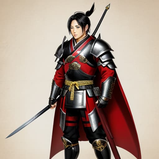  Bishamonten in Japanese warrior's armor male Fashion